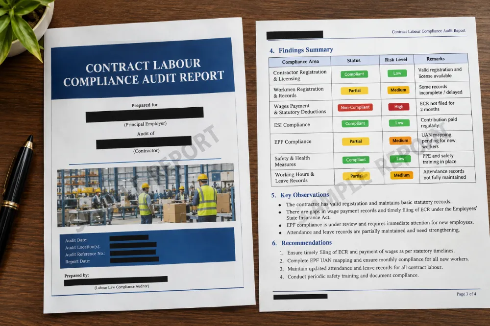 Sample redacted Contractor Labour Compliance Audit Report